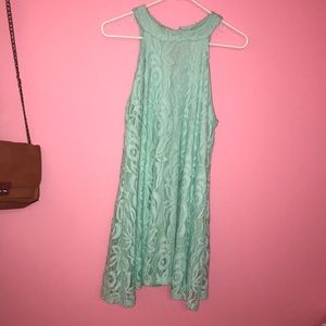 blue dress